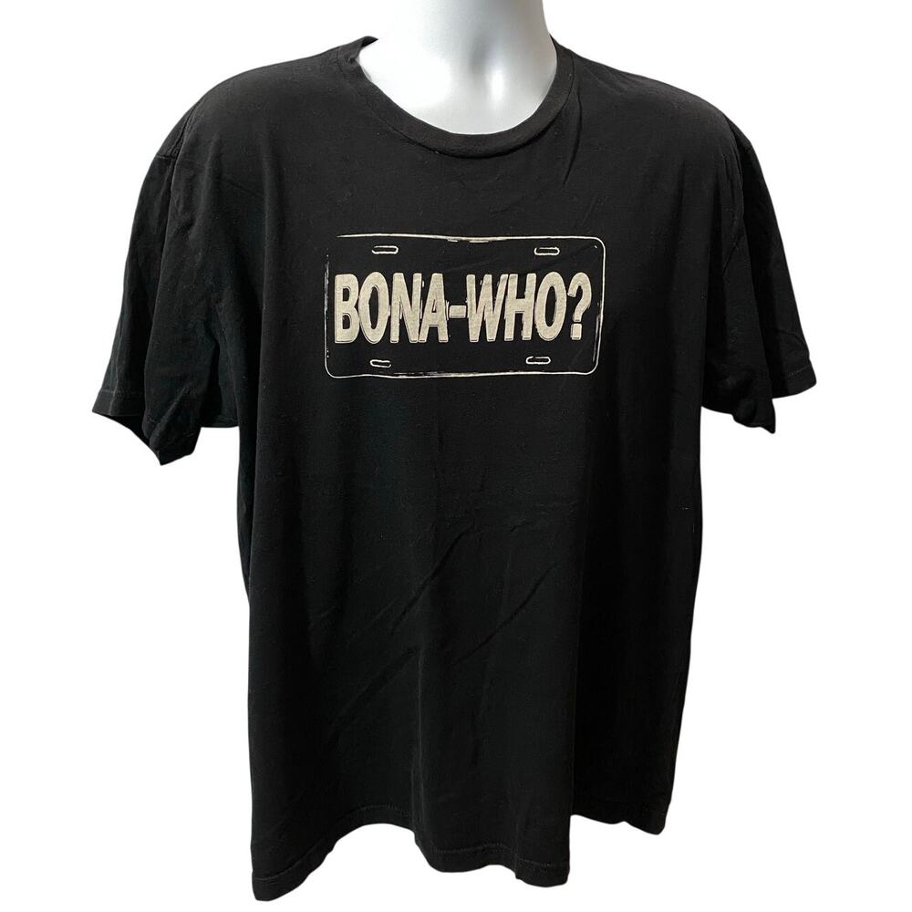 JOE BONAMASSA ‘BONA-WHO?’ SHIRT — Blues Rock Tour Black Graphic Tee Men's XL